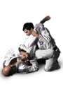 brazilian jiu jitsu two men grappling