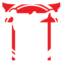 statesboro karate tang soo do logo white man kicking in torri gate